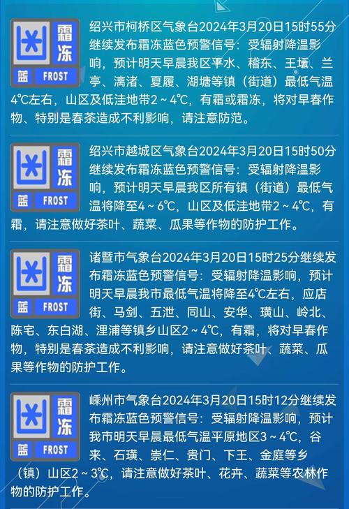 广西壮族自治区东兰县发布霜冻蓝色预警