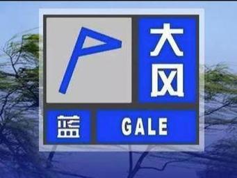 山东省济宁市发布大风蓝色预警_2