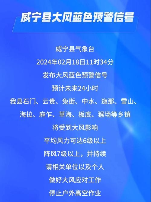 贵州省镇宁布依族苗族自治县发布大风蓝色预警