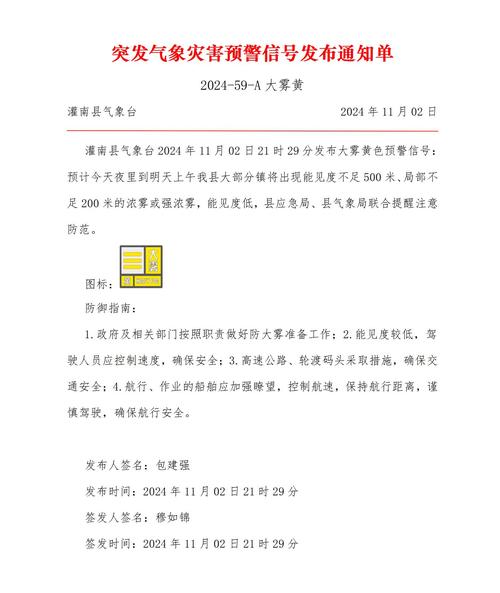 江西省会昌县发布大雾黄色预警_2