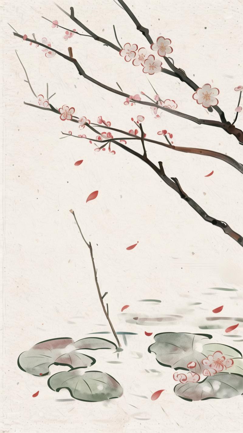 樱花碰上古诗词 唯美春日壁纸上新了