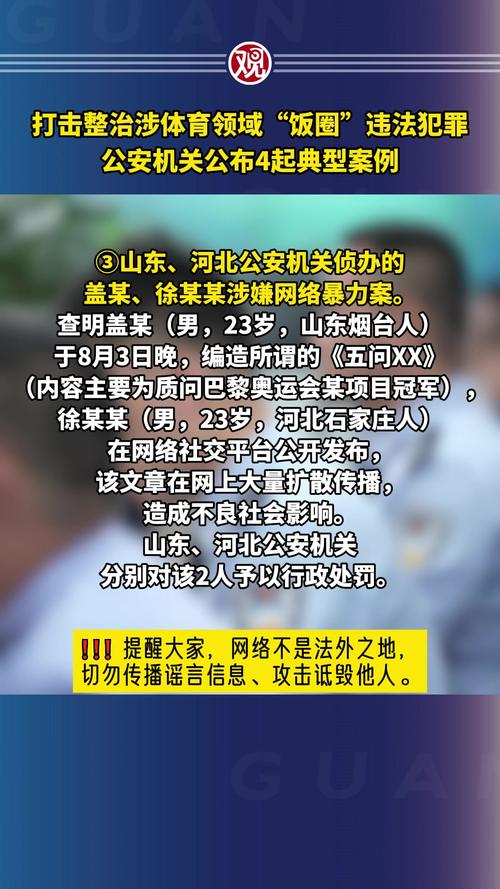 公安机关网安部门依法打击涉体育领域“饭圈”违法犯罪行为