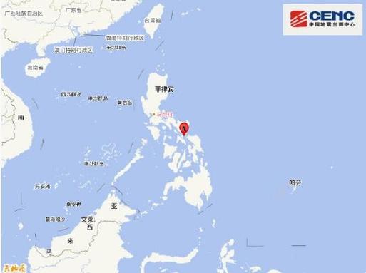 菲律宾东部海域发生6.1级地震