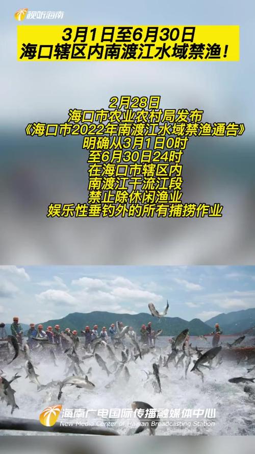 为期四个月!3月1日起海口南渡江水域禁渔