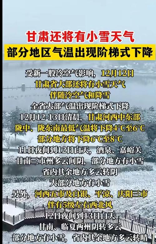 甘肃大部气温下降4-6℃ 局地气温下降可达7-8℃