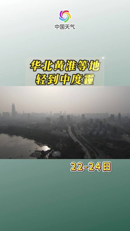 华北中南部黄淮中西部等地有霾,华北苏皖江汉四川盆地等地有大雾天气