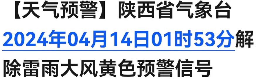 陕西省安塞县发布雷雨大风黄色预警_4