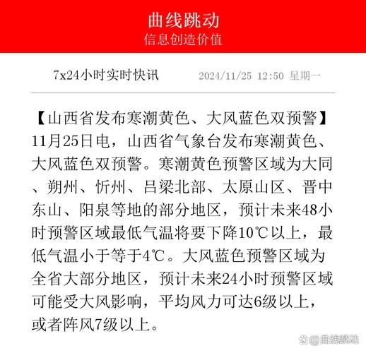 山西省平定县发布持续低温黄色预警