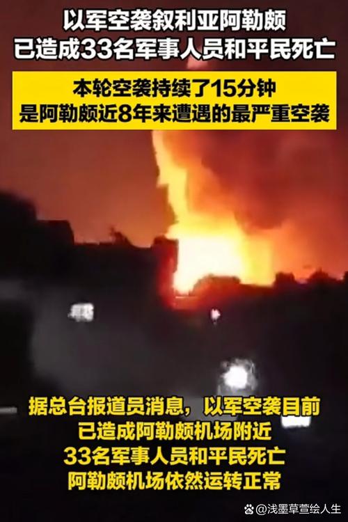 以色列空袭叙利亚阿勒颇造成伤亡
