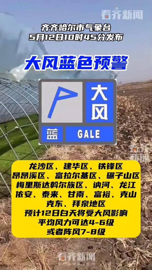 黑龙江省铁力市发布大风蓝色预警_4