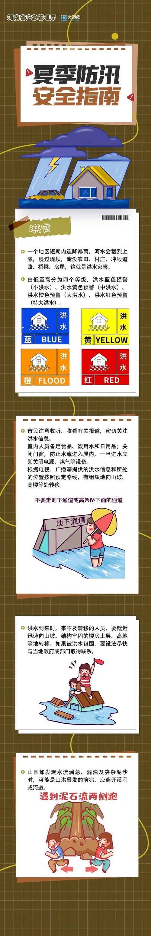 河南发布暴雨黄色预警 启动防汛三级应急响应