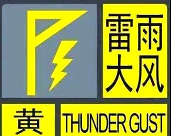 陕西省安康市发布雷雨大风黄色预警_1