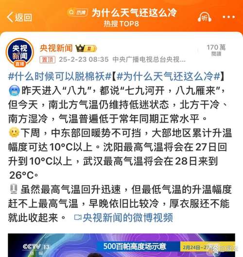 一组数据回顾这个冬天:冷暖反复“横跳” 还记得那些冻哭你的日子吗?