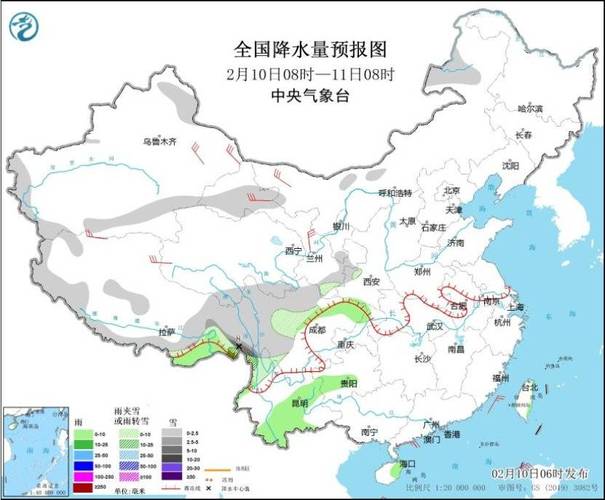 未来十天冷空气将影响中东部地区,南方地区多降雨过程