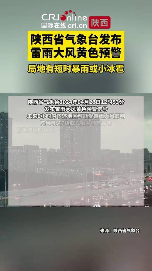 陕西省延安市发布雷雨大风黄色预警_5