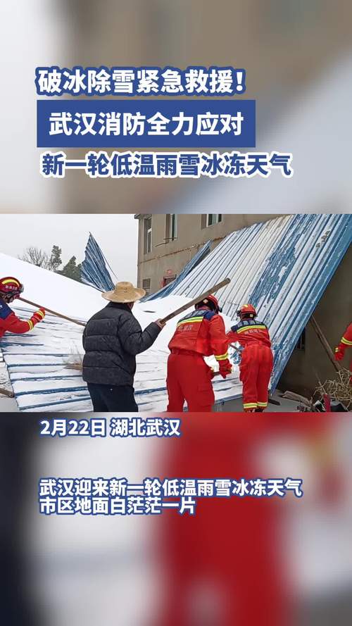 武汉低温雨雪冰冻天气持续 多部门联合积极应对