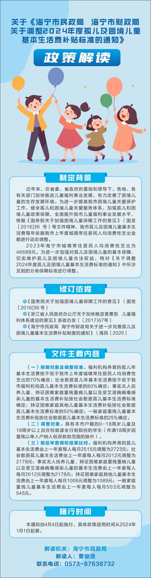黑龙江哈尔滨:连续4年提高孤儿基本生活费标准