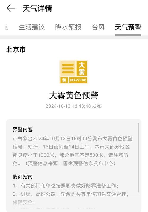 上海市崇明区发布大雾黄色预警_2