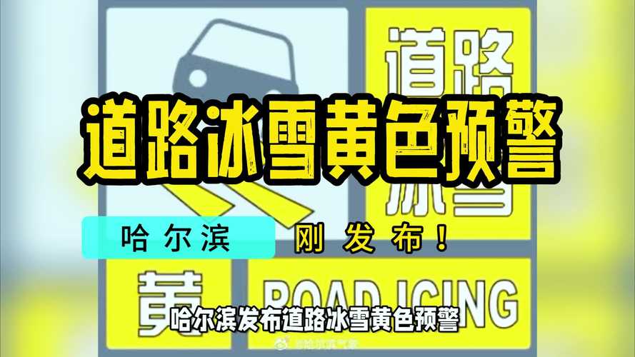黑龙江省桦南县发布道路冰雪黄色预警_1