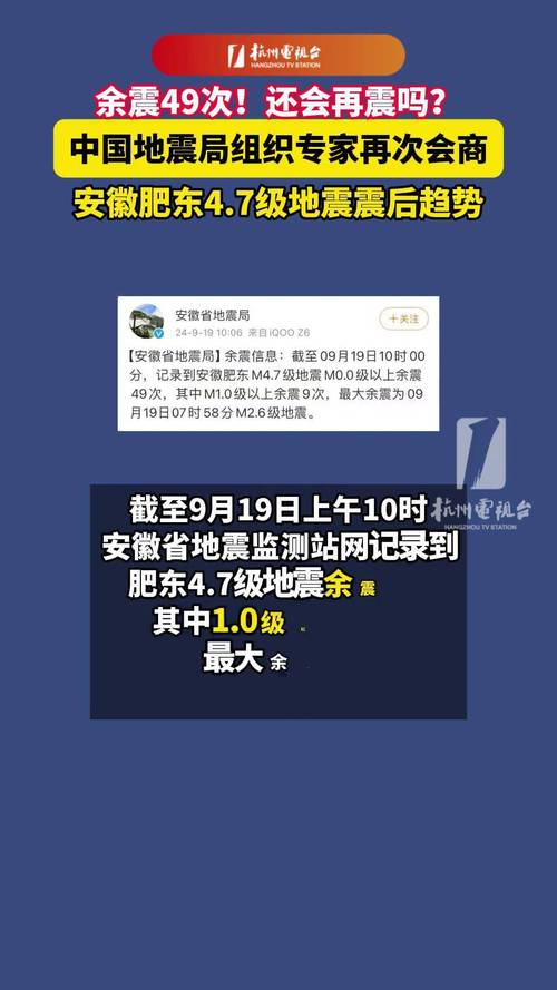 肥东余震49次!后续震情趋势,专家这样研判