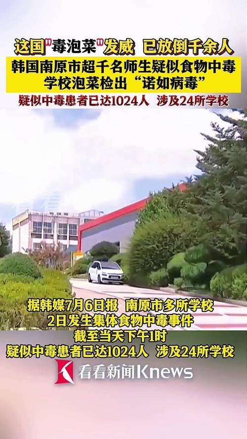 韩国超千名师生疑似食物中毒 学校泡菜检出诺如病毒